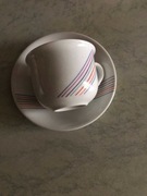 Zestaw 6 filiżanek z talerzykami-stan bdb