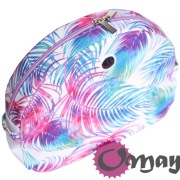 Organizer Obag MOON LIGHT biały – liście kolorowe 2 kieszenie | OMAY