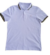 Farah t-shirt oryginalna biała koszulka polo rozmiar L. 