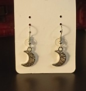 kolczyki księżyce ażurowe handmade goth fairycore