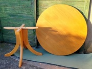 Stół dębowy okrągły rozsuwany drewniany