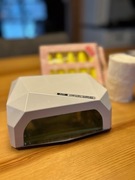 Lampa do manicure hybrydowego, klipsy gratis