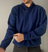 Niebieski sweter 80% wełna Bytom