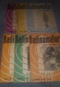 Zestaw 6 numerów "Radioamator i krótkofalowiec" z 1962 roku  