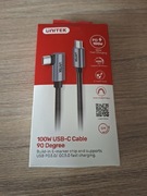 Kabel USB-C kątowy 90° PD 100W 5m UNITEK