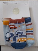 Skarpetki bawełniane 3pak - rozmiar 0/3 mies