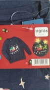 Bluzka chłopięca świąteczna święta bawelna110 116 lupilu z długim rękawem