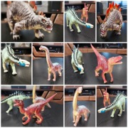 zestaw 4 zabawek dino, Stegozaur, Miragaia, Brachiozaur, Welociraptor