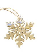 Płatki śniegu,złote lustro,ozdoby choinkowe,zestaw 6 sztuk,Boże Narodzenie 