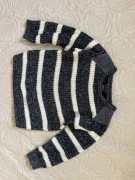 Rebel by Primark 4-5lat 110 cm sweter ciepły chłopięcy granat paski