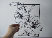 Kwiatowa dekoracja ścienna, ozdoba na ścianę rodzaj obrazu