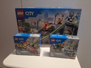 Komplet Lego city 60460 Tor z rampami dla wyścigowek +Lego60459+ lego60458
