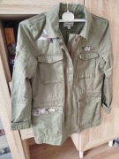 Oliwkowa (khaki) damska kurtka militarna marki Tom Tailor M