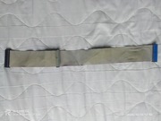 Taśma IDE 40 pin ATA100 3 złącza 50 cm szara z kolorowymi wtykami