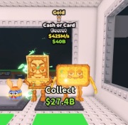cash or card gold 425m/s | Steal a Brainrot | Roblox