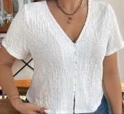 Letnia biała bluzka rozm XL