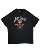 Czarna Koszulka Jack Daniels Whiskey nadruk retro vinatge adidas nike
