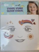Ozdobne naklejki- tatuaże na twarz dla dzieci 