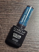 Claresa - Galaxy Green. Hybrydowy lakier do paznokci, brokatowy.