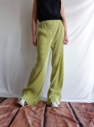 Spodnie Damskie Plisowane Limonkowe Wysoki Stan Ei8th Hour XS 34 S 36