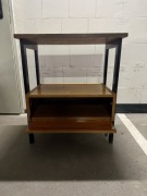 Stolik pod telewizor radio lata 60 prl vintage lakierowany