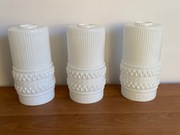 Stare Szklane Klosze 3 Szt PRL Vintage