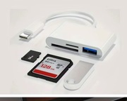 Czytnik kart SD TF SDHC USB do Typ C' iMac MacBook APPLE Adapter Typ C"