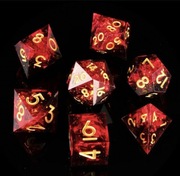 Zestaw 7 kości DND / RPG z żywicy