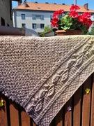 Chusta robiona szydełkiem 