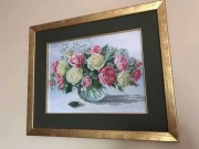 Obraz wyszywany własnoręcznie koralikami prezent ozdoba nowy