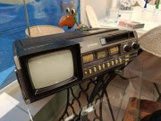 Przenośny Radiomagnetofon z Telewizorem SILVER RVT50EU Unikat z lat 80