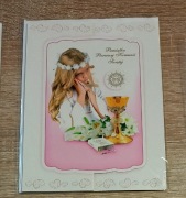 Kartka karnet komunijny A5 rozkładany Komunia Św.