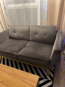 Sofa 2 osobowa welurowa