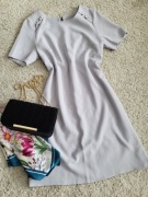 Sukienka dopasowana elegancka klasyczna taliowana wiosna lato 42 XL Ombre