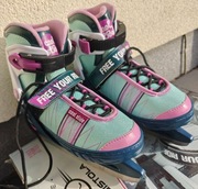 Łyżwy dziecięce dziewczęce GISTOLA regulowane 33-36