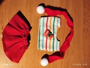 Ubranko dla lalki Labubu Boże Narodzenie 