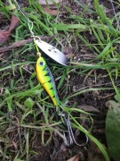 Metalowy spinner z blacha spinning