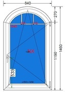 OKNA PLASTIKOWE Z ŁUKIEM