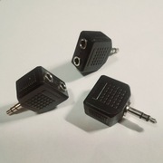 Rozdzielacze audio ( splitter ) mini jack 3,5 mm komplet - 3 sztuki.