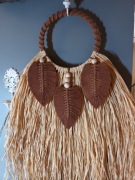 Dekoracja ścienna,  z rafii  50 cm x 65 