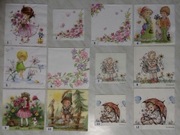 Serwetki decoupage dziecięce, dziewczynki, chłopcy, zestaw E