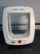 Drzwiczki dla kota i psa Ferplast SWING LARGE MICROCHIP - białe