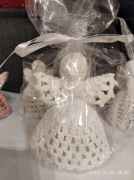 anioł aniołek na szydełku