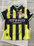 Manchester City koszulka dziecięca Puma 2024-25 wyjazdowa 128 cm 7-8 lat