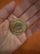 Magnes weselny, USA Timothy&Joanna,drewniany, na lodówkę