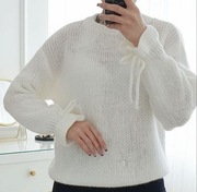 Viralowy damski sweterek kokardki 