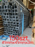 Ceownik Ocynkowany Metsec P1000T/PG/3 41x41x2,5 mm - długość 3 m