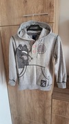 Reserved szara bluza z kapturem dla synka rozm 122