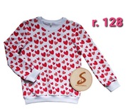 Nowa bluza dziewczęca w rozmiarze 128 produkt Hand Made 