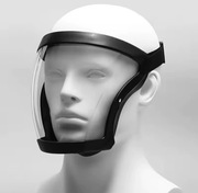 Maska ochronna na twarz z filtrem przezroczysta